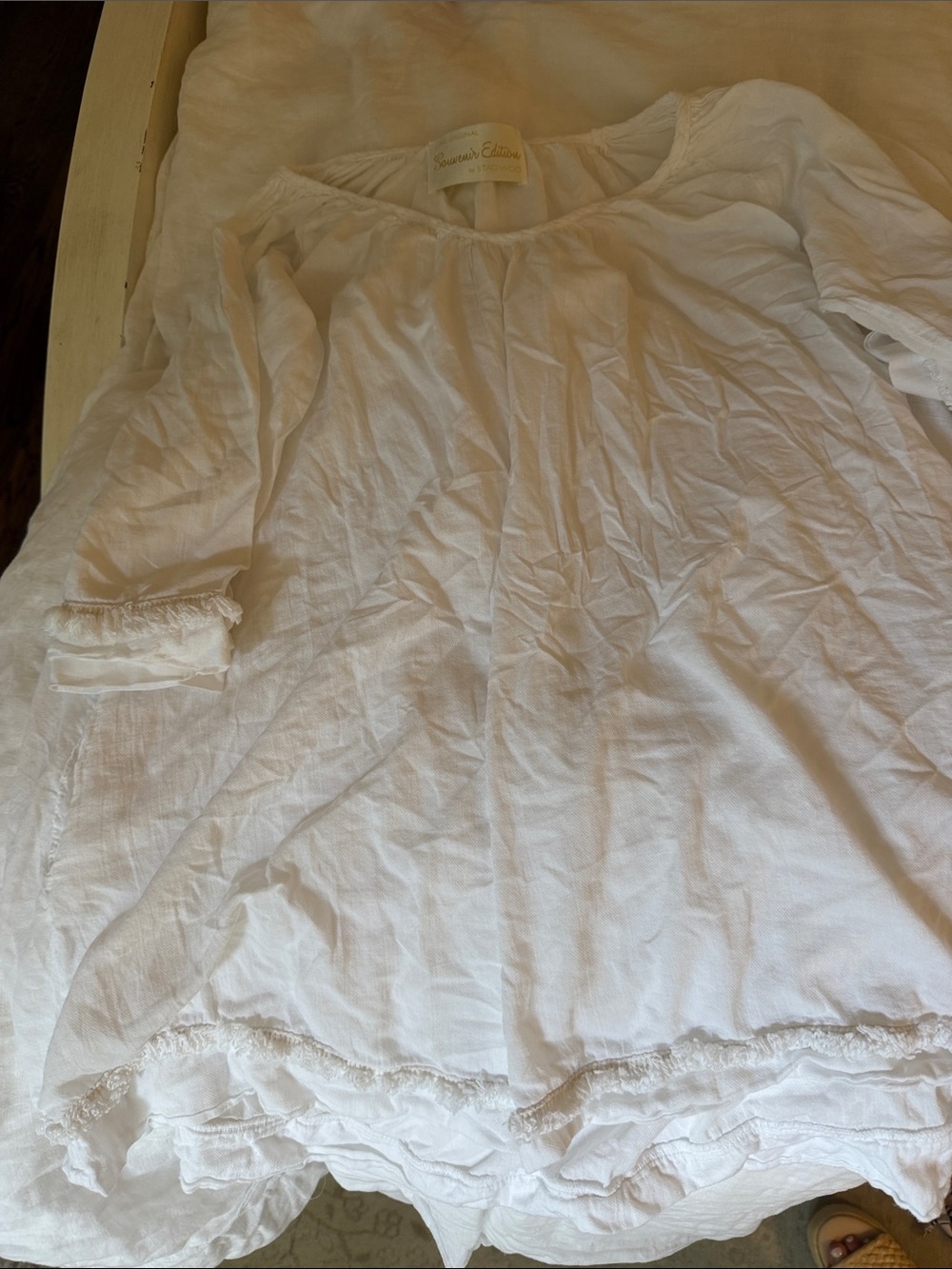 White Women's Swim Coverup Tunic -